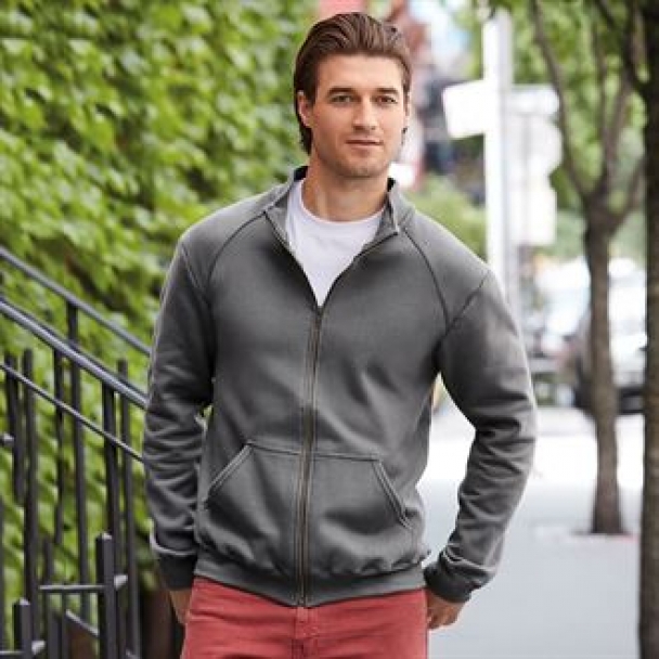 Premium cotton full-zip jacket