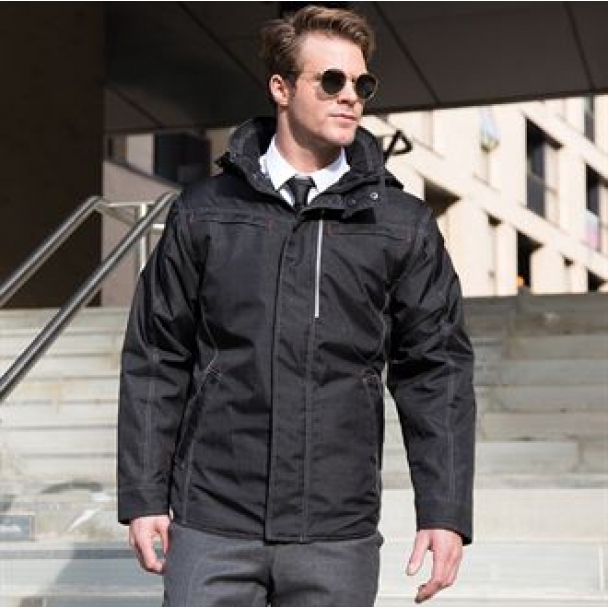 Denim texture rugged jacket