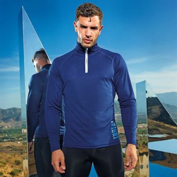 TriDri® long sleeve performance ¼ zip