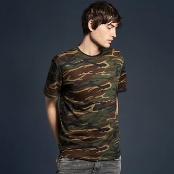 Anvil heavy camouflage tee