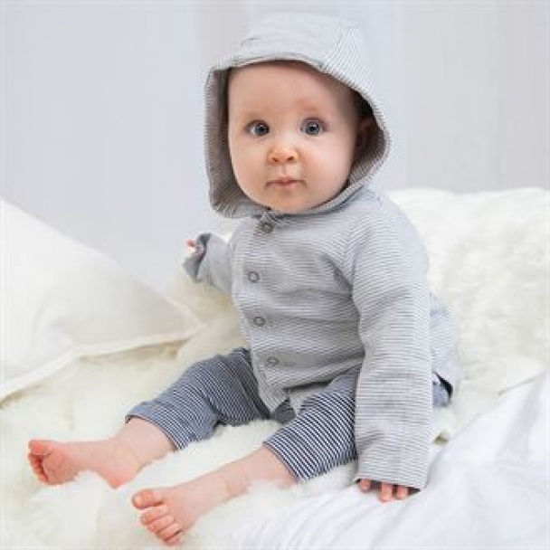 Baby stripy hooded T