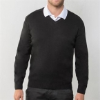 V-neck acrylic sweater