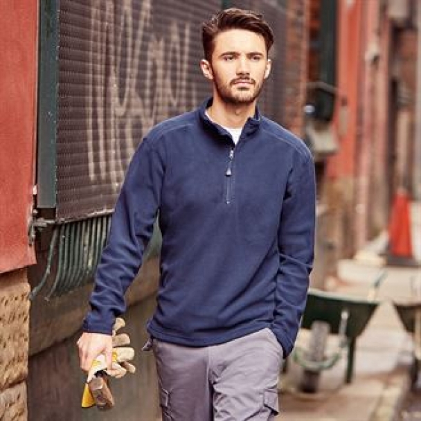 ¼-zip microfleece