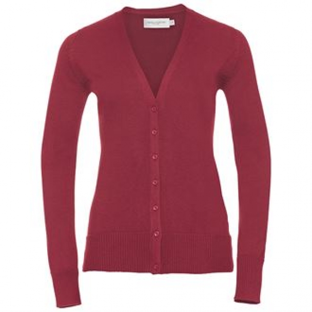 Women's v-neck knitted cardigan