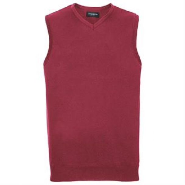 V-neck sleeveless knitted sweater