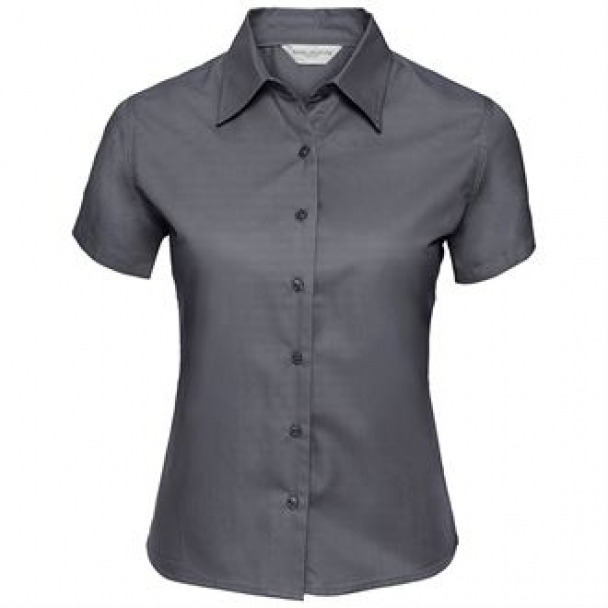 Women's short sleeve classic twill shirt