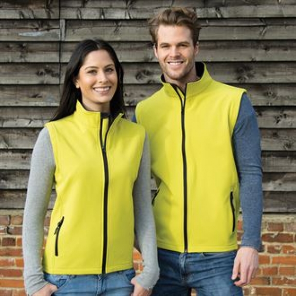 Women's printable softshell bodywarmer