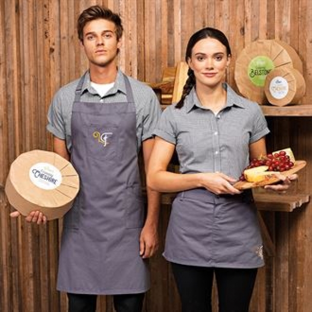 Chino cotton bib apron