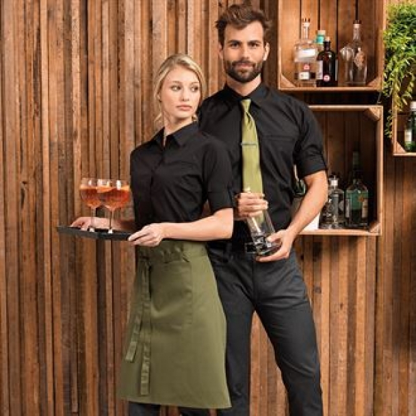 Roll sleeve poplin shirt