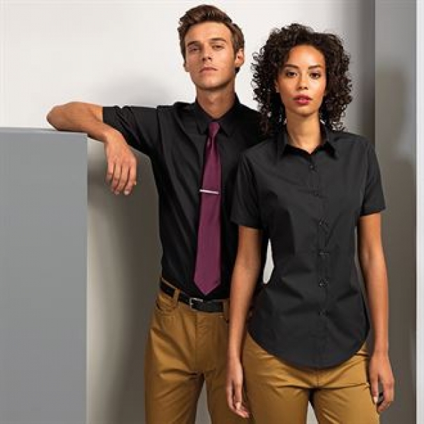 Women's supreme poplin short sleeve shirt