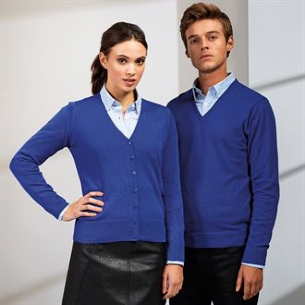 V-neck knitted sweater
