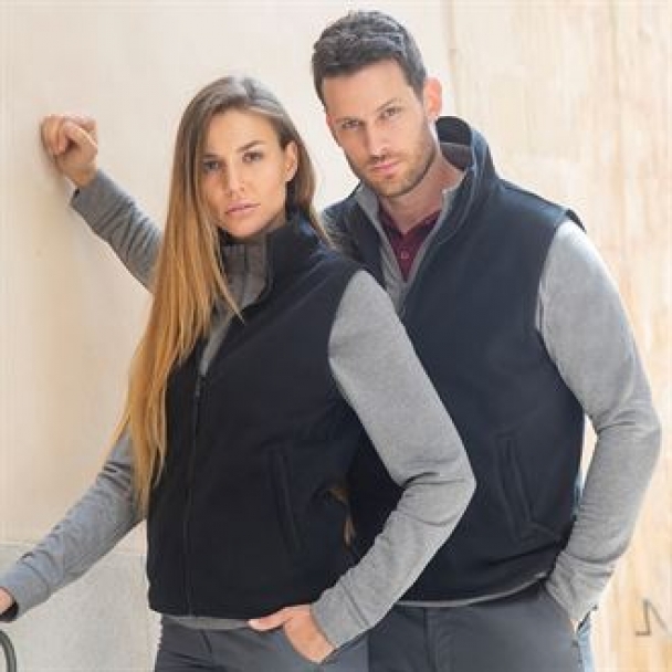 Women's sleeveless microfleece jacket