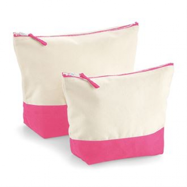 Dipped base canvas accessory bag