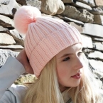 Arosa fur pom pom beanie