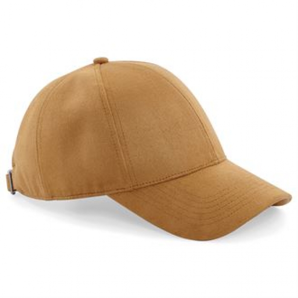 Faux suede 6-panel cap