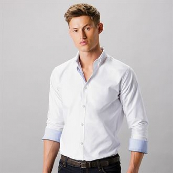 Clayton & Ford contrast oxford shirt long sleeve