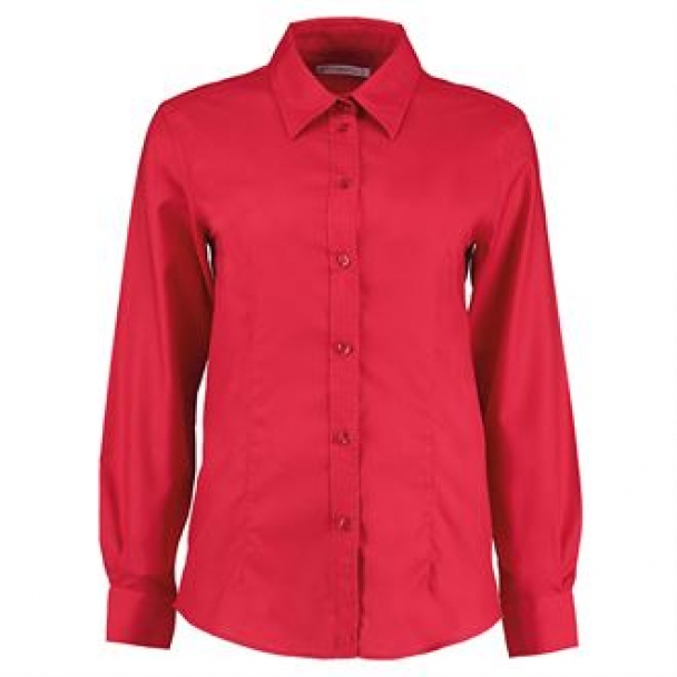 Women's workplace Oxford blouse long sleeved