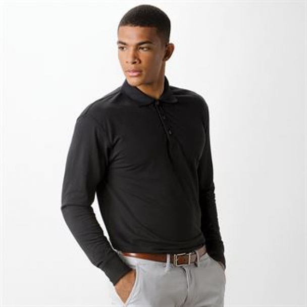 Piqué polo long sleeved
