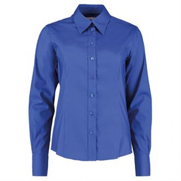 Women's corporate Oxford blouse long sleeved