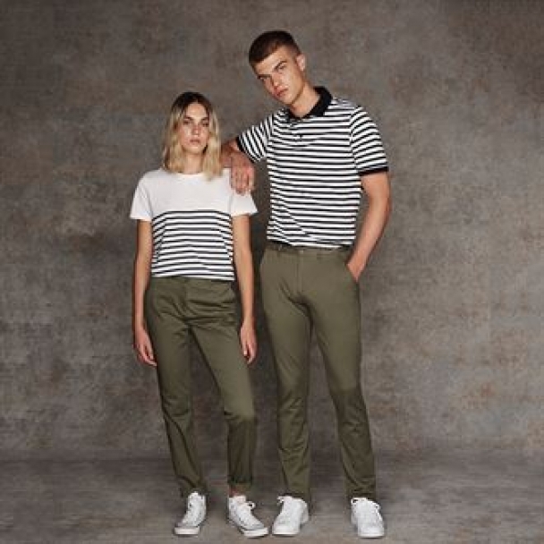Women's stretch chinos - tag-free